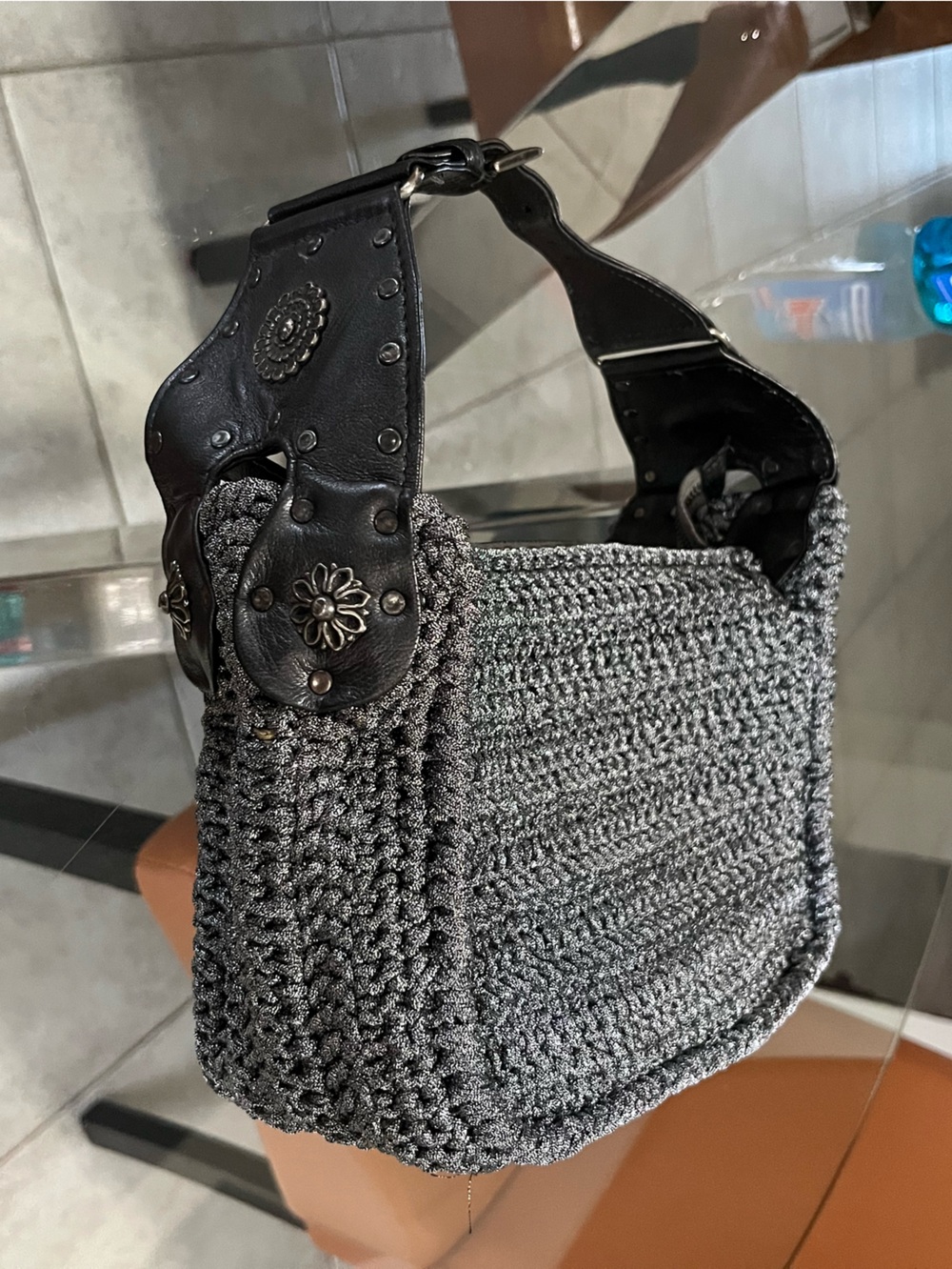 Carrie Forbes raffia woven bag with beautiful detailing